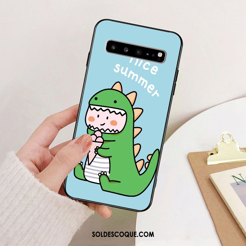 Coque Samsung Galaxy S10 5g Dessin Animé Amoureux Étui Incassable Charmant Pas Cher