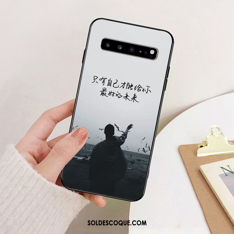 Coque Samsung Galaxy S10 5g Fluide Doux Incassable Créatif Protection Téléphone Portable En Ligne