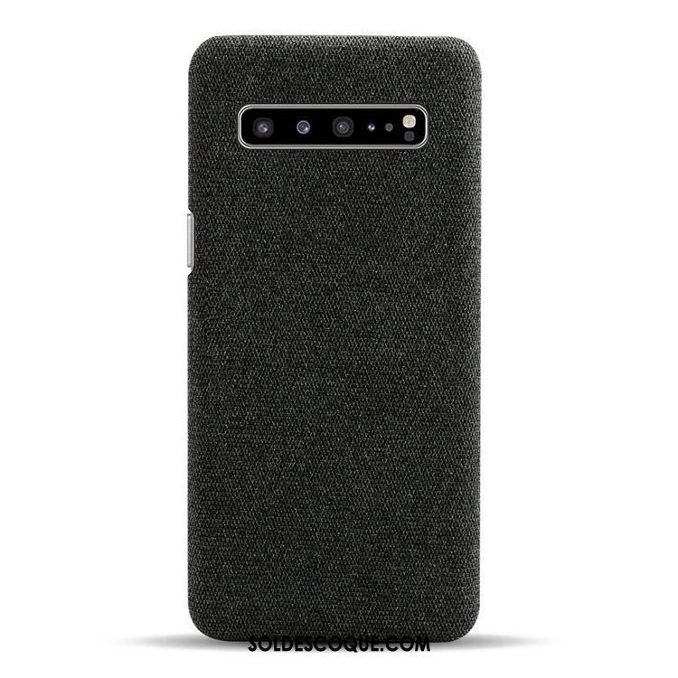 Coque Samsung Galaxy S10 5g Incassable Sac Délavé En Daim Personnalité Modèle Fleurie Housse Soldes