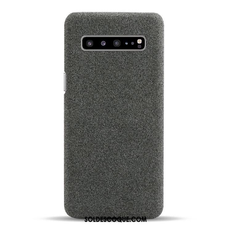 Coque Samsung Galaxy S10 5g Incassable Sac Délavé En Daim Personnalité Modèle Fleurie Housse Soldes