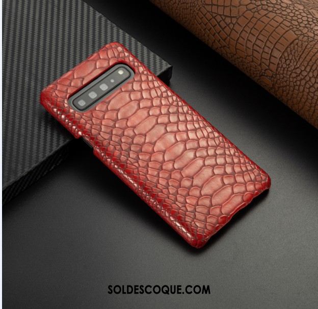 Coque Samsung Galaxy S10 5g Protection Business Étoile Étui Cuir Pas Cher