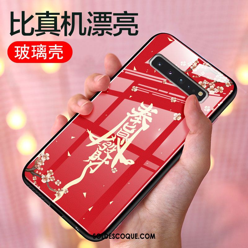 Coque Samsung Galaxy S10 5g Style Chinois Protection Verre Nouveau Tout Compris Soldes