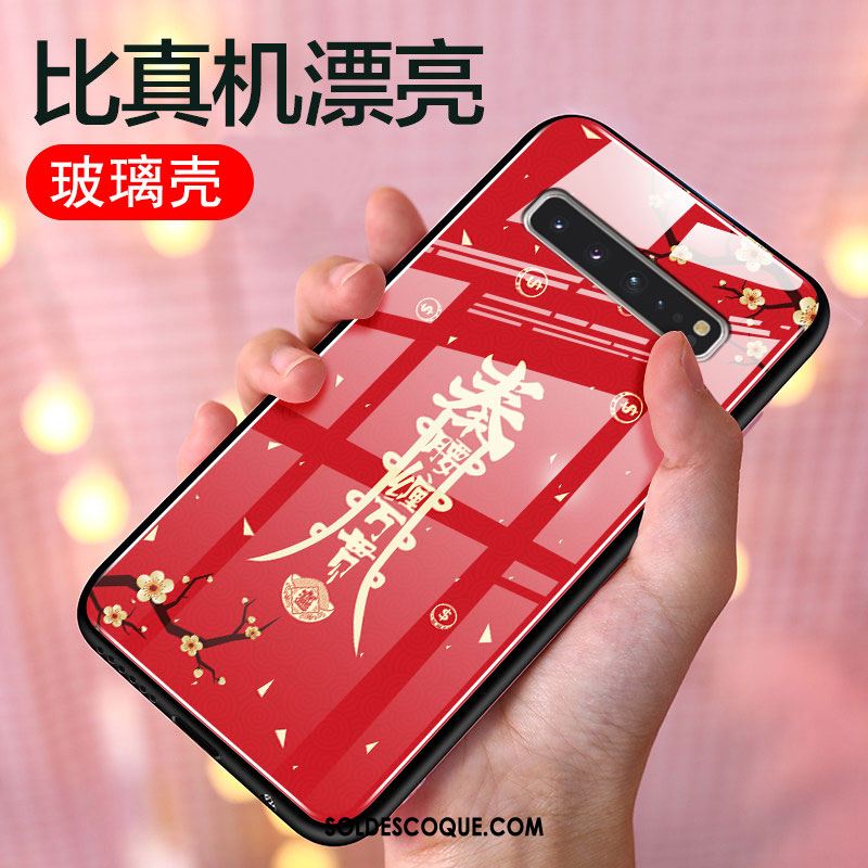 Coque Samsung Galaxy S10 5g Style Chinois Protection Verre Nouveau Tout Compris Soldes