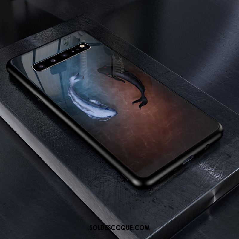 Coque Samsung Galaxy S10 5g Tendance Peinture Étui Téléphone Portable Amoureux France