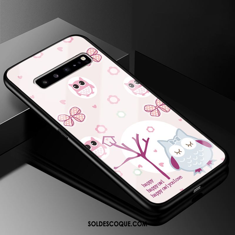 Coque Samsung Galaxy S10 5g Vert Verre Incassable Étoile Charmant Housse Soldes