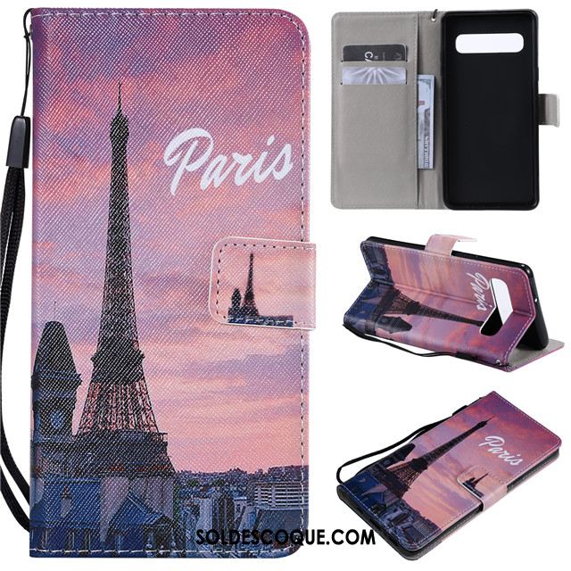 Coque Samsung Galaxy S10 5g Étoile Étui En Cuir Rose Silicone Dessin Animé En Ligne