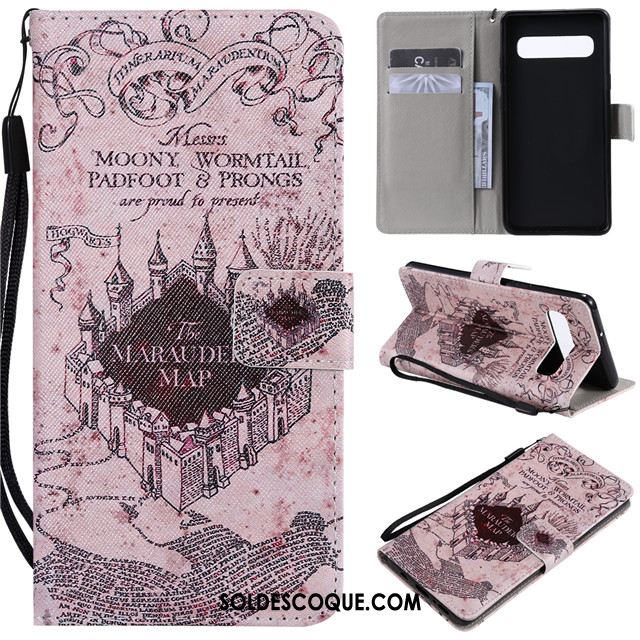 Coque Samsung Galaxy S10 5g Étoile Étui En Cuir Rose Silicone Dessin Animé En Ligne