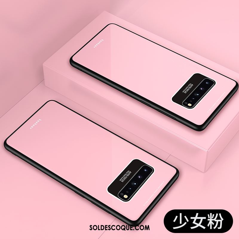 Coque Samsung Galaxy S10 5g Étui Verre Tendance Rouge Incassable Soldes