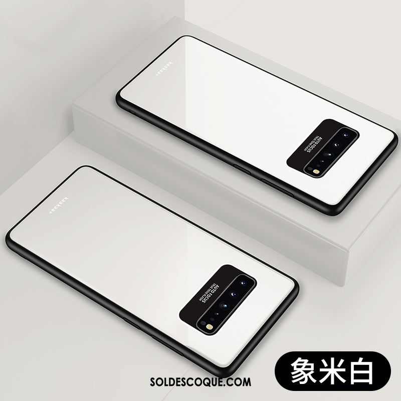 Coque Samsung Galaxy S10 5g Étui Verre Tendance Rouge Incassable Soldes