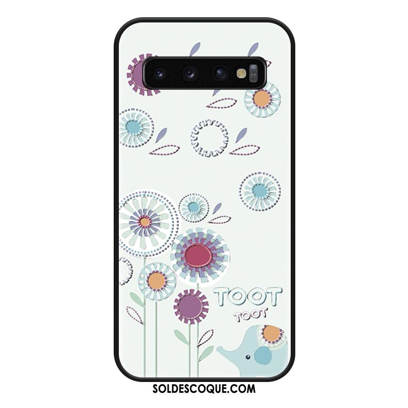 Coque Samsung Galaxy S10 Bleu Créatif Protection Ornements Suspendus Tout Compris Housse Soldes