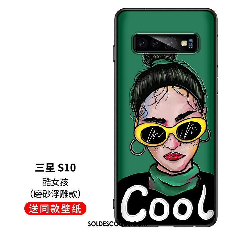 Coque Samsung Galaxy S10 Créatif Gaufrage Étui Incassable Étoile Pas Cher