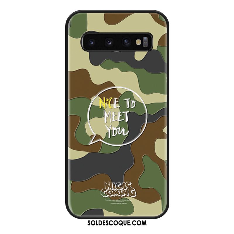 Coque Samsung Galaxy S10 Créatif Téléphone Portable Étoile Silicone Bleu Pas Cher