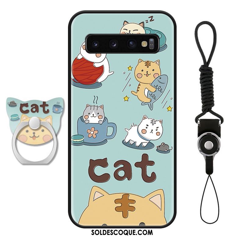 Coque Samsung Galaxy S10+ Dessin Animé Ornements Suspendus Silicone Net Rouge Incassable Soldes