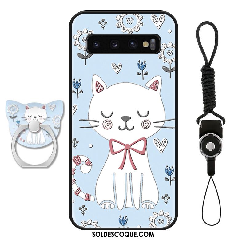 Coque Samsung Galaxy S10+ Dessin Animé Ornements Suspendus Silicone Net Rouge Incassable Soldes