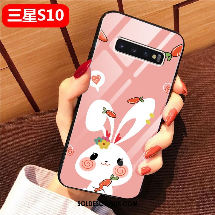 Coque Samsung Galaxy S10 Dessin Animé Personnalité Verre Simple Étoile En Vente