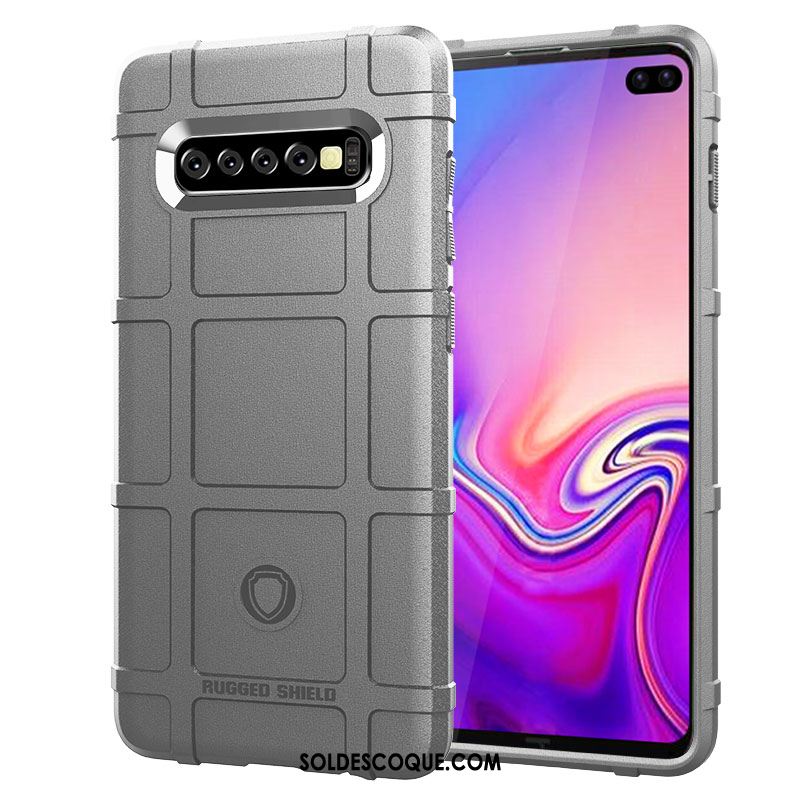 Coque Samsung Galaxy S10+ Délavé En Daim Étui Tout Compris Étoile Bleu En Vente