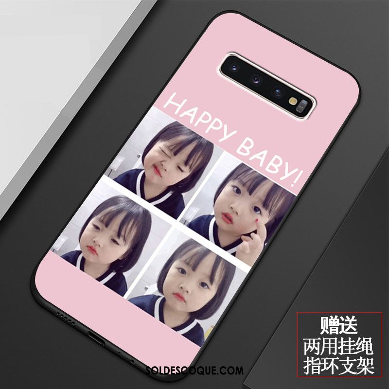 Coque Samsung Galaxy S10 Fluide Doux Charmant Tout Compris Personnalité Net Rouge Pas Cher