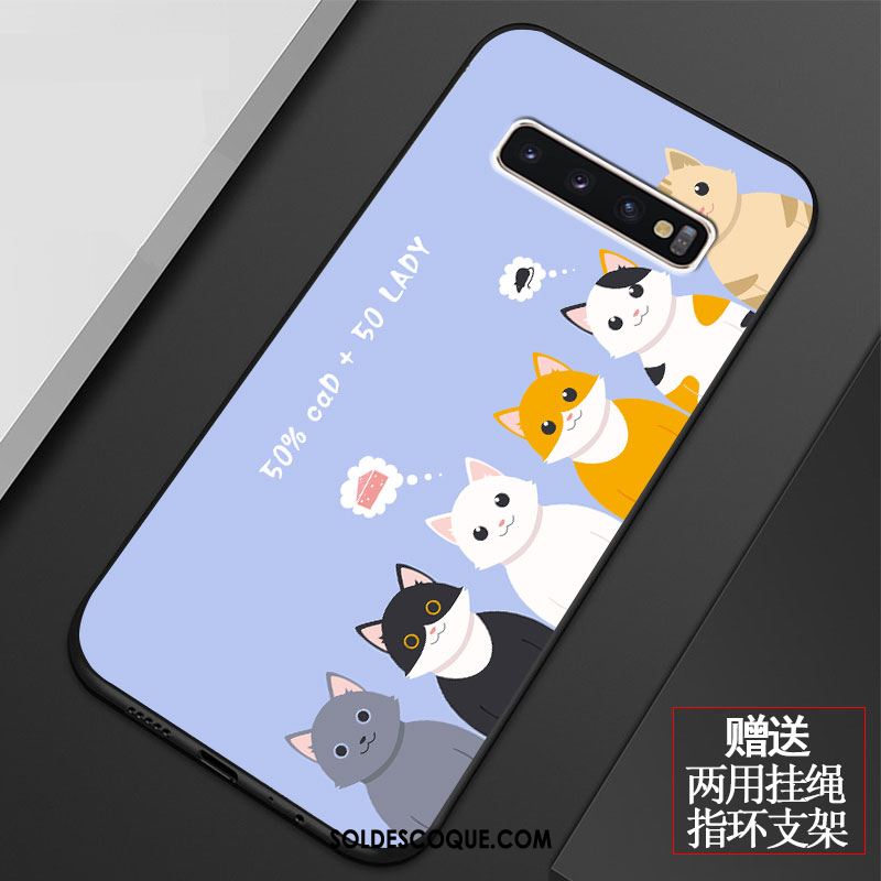 Coque Samsung Galaxy S10 Fluide Doux Charmant Tout Compris Personnalité Net Rouge Pas Cher