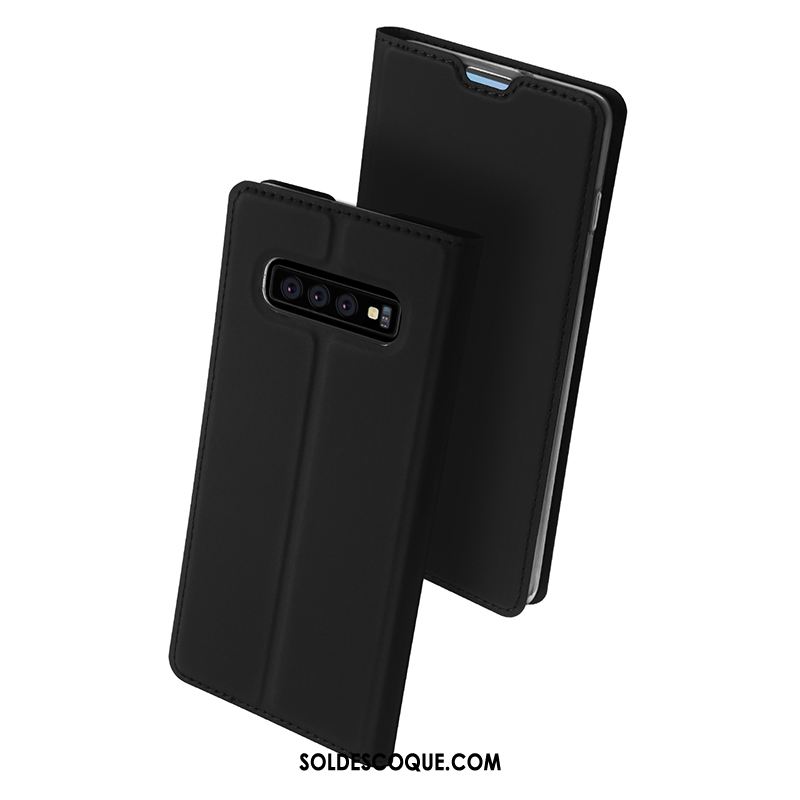 Coque Samsung Galaxy S10 Fluide Doux Téléphone Portable Étui En Cuir Business Protection En Ligne