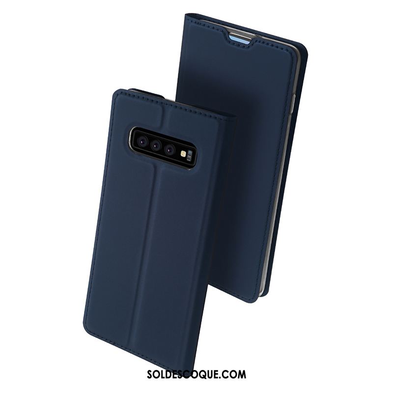 Coque Samsung Galaxy S10 Fluide Doux Téléphone Portable Étui En Cuir Business Protection En Ligne