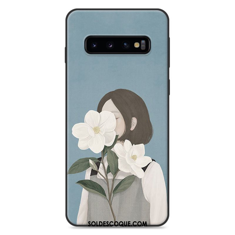 Coque Samsung Galaxy S10 Frais Personnalité Bleu Étoile Silicone France