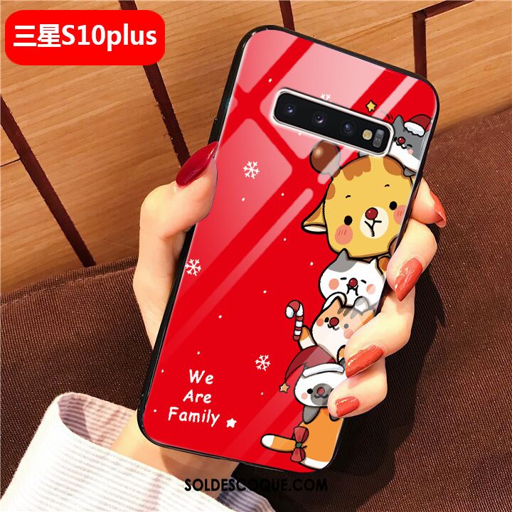 Coque Samsung Galaxy S10+ Incassable Charmant Étui Tout Compris Verre En Ligne