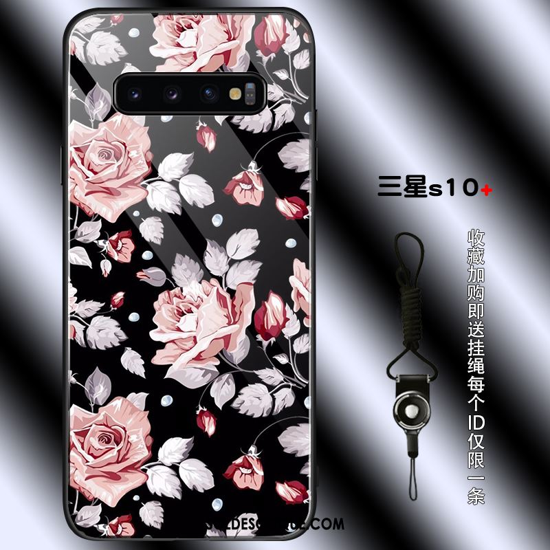 Coque Samsung Galaxy S10+ Jeunesse Simple Rose Vintage Téléphone Portable En Vente