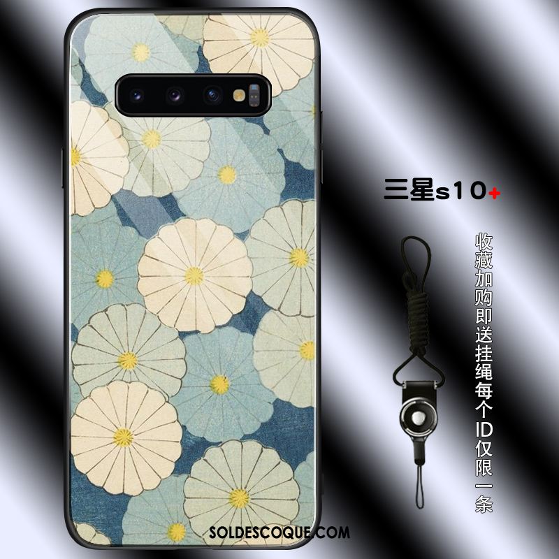 Coque Samsung Galaxy S10+ Jeunesse Simple Rose Vintage Téléphone Portable En Vente