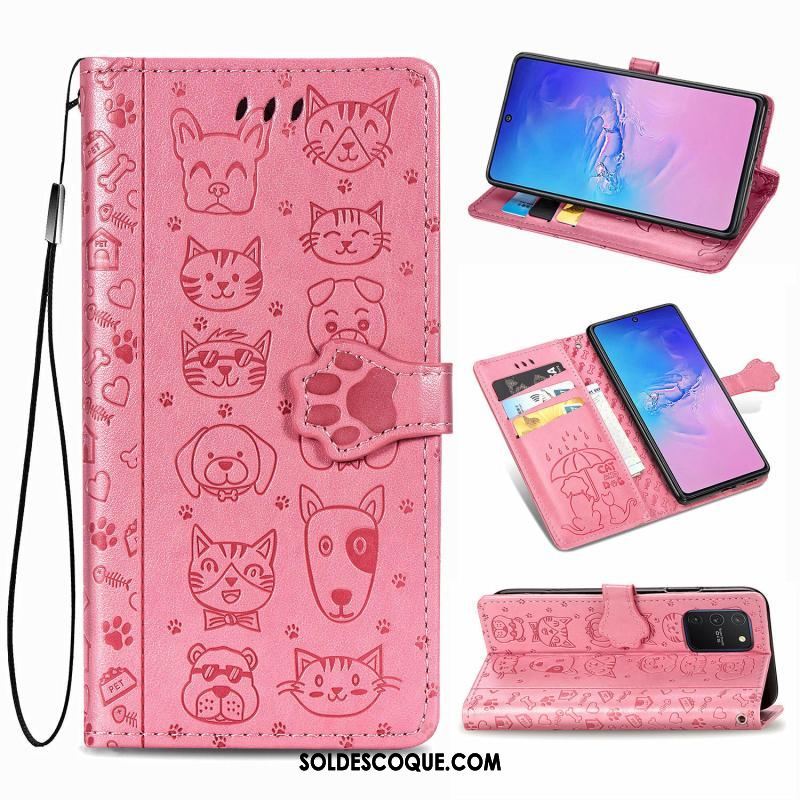 Coque Samsung Galaxy S10 Lite Clamshell Étui En Cuir Incassable Charmant Téléphone Portable Soldes