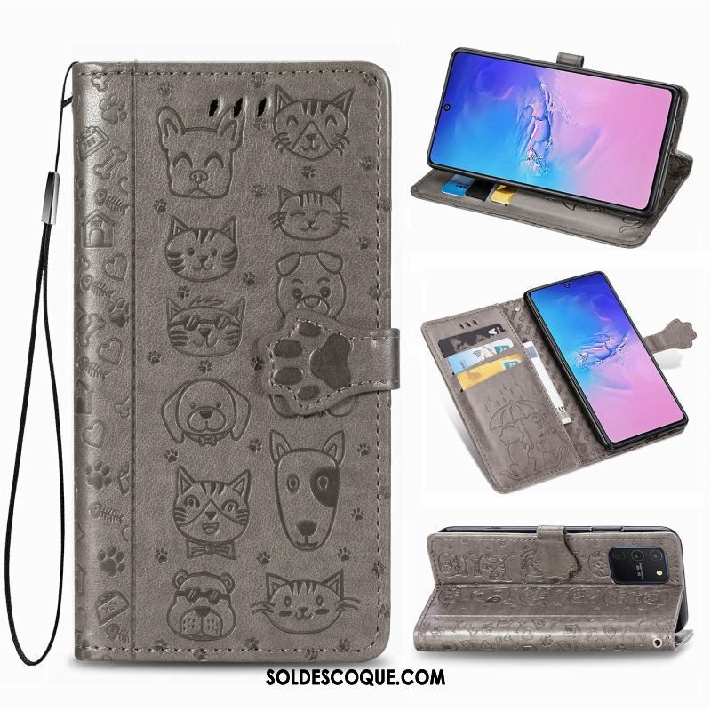 Coque Samsung Galaxy S10 Lite Clamshell Étui En Cuir Incassable Charmant Téléphone Portable Soldes