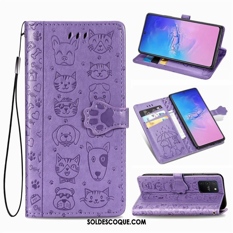 Coque Samsung Galaxy S10 Lite Clamshell Étui En Cuir Incassable Charmant Téléphone Portable Soldes