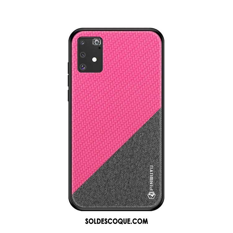 Coque Samsung Galaxy S10 Lite Toile Téléphone Portable Étoile Rose Délavé En Daim En Vente