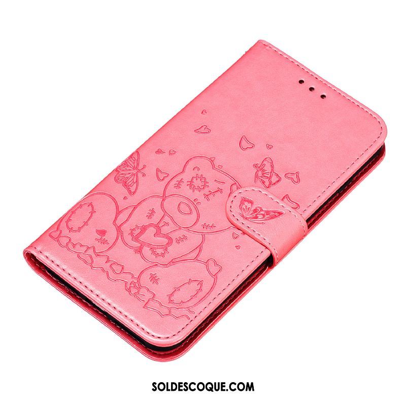 Coque Samsung Galaxy S10 Lite Étui En Cuir Carte Dessin Animé Téléphone Portable Rose En Ligne