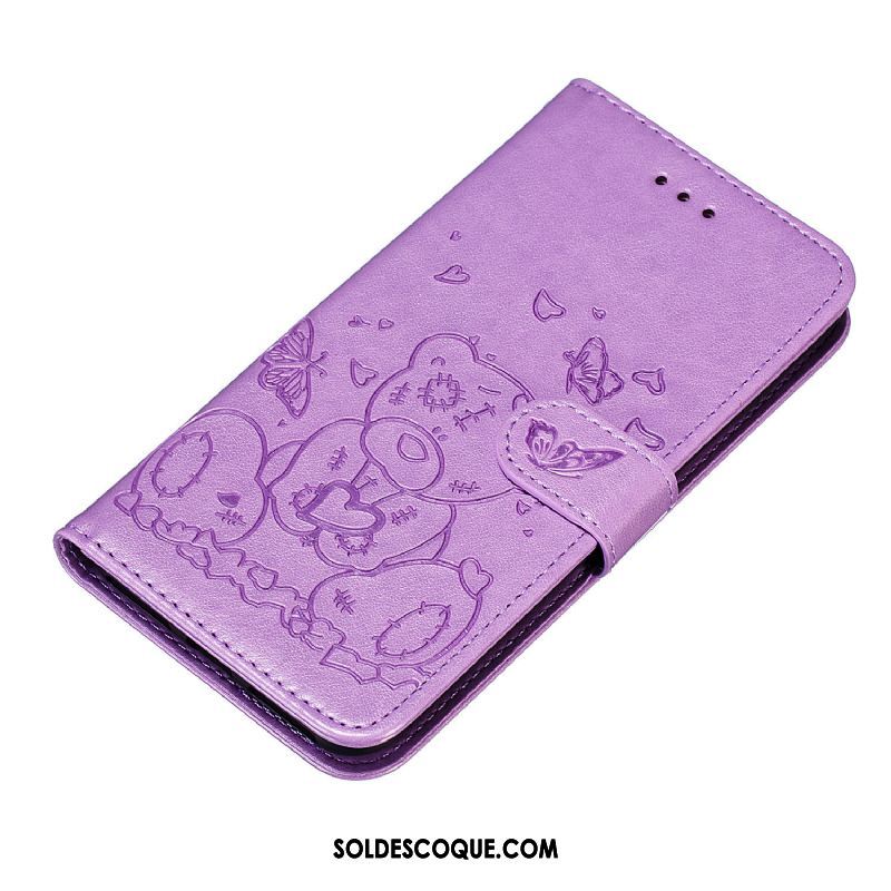 Coque Samsung Galaxy S10 Lite Étui En Cuir Carte Dessin Animé Téléphone Portable Rose En Ligne