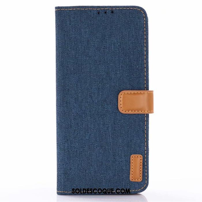 Coque Samsung Galaxy S10 Lite Étui En Cuir Denim Bleu Protection Étoile Housse En Vente