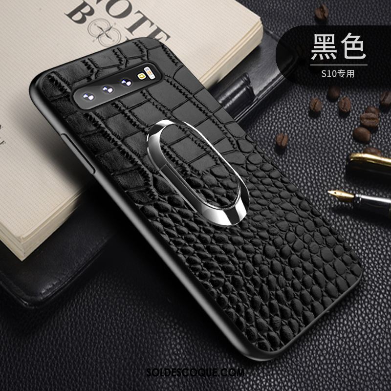 Coque Samsung Galaxy S10 Luxe Cuir Véritable Modèle Fleurie Business Tout Compris Soldes