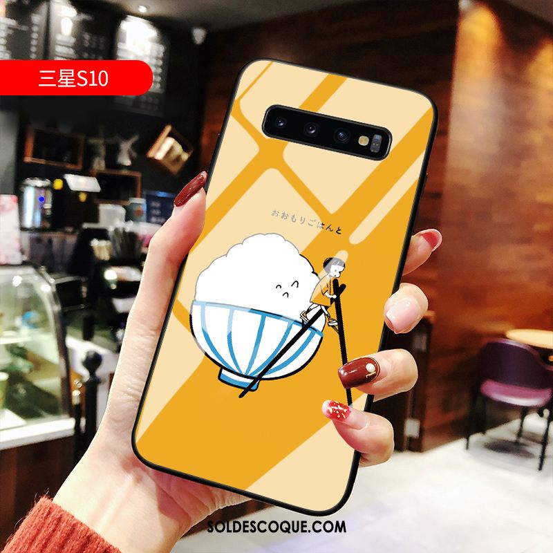 Coque Samsung Galaxy S10 Net Rouge Charmant Tout Compris Dessin Animé Étui En Vente