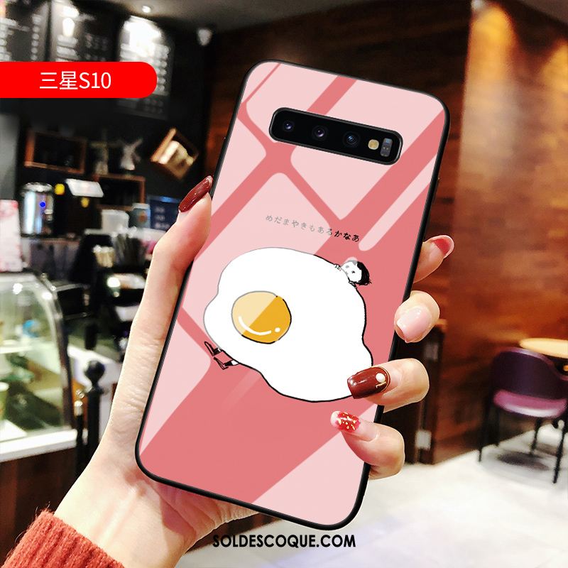 Coque Samsung Galaxy S10 Net Rouge Charmant Tout Compris Dessin Animé Étui En Vente