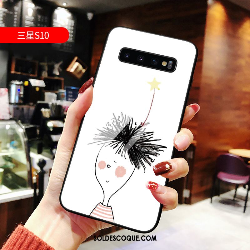 Coque Samsung Galaxy S10 Net Rouge Charmant Tout Compris Dessin Animé Étui En Vente