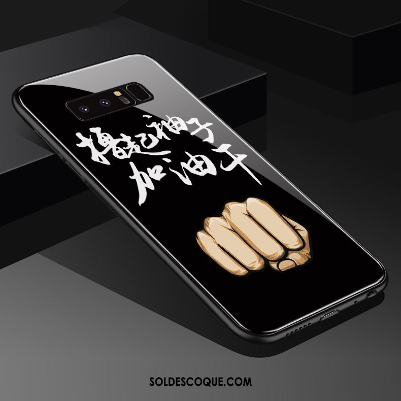 Coque Samsung Galaxy S10+ Noir Créatif Style Chinois Verre Trempé Téléphone Portable Housse Soldes