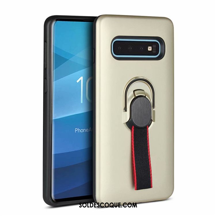 Coque Samsung Galaxy S10+ Or Étoile Téléphone Portable Étui Support Pas Cher