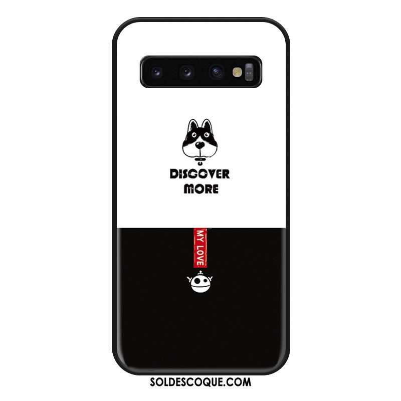 Coque Samsung Galaxy S10+ Ornements Suspendus Étui Net Rouge Chat Personnalité En Vente