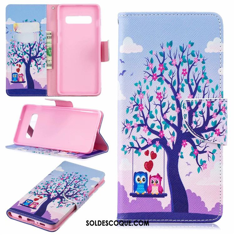 Coque Samsung Galaxy S10+ Peinture Créatif Téléphone Portable Étoile Carte Soldes