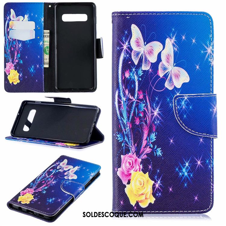Coque Samsung Galaxy S10+ Peinture Créatif Téléphone Portable Étoile Carte Soldes