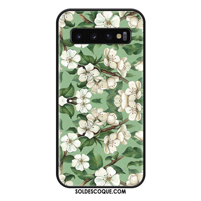 Coque Samsung Galaxy S10+ Personnalité Business Tout Compris Créatif Vert Soldes