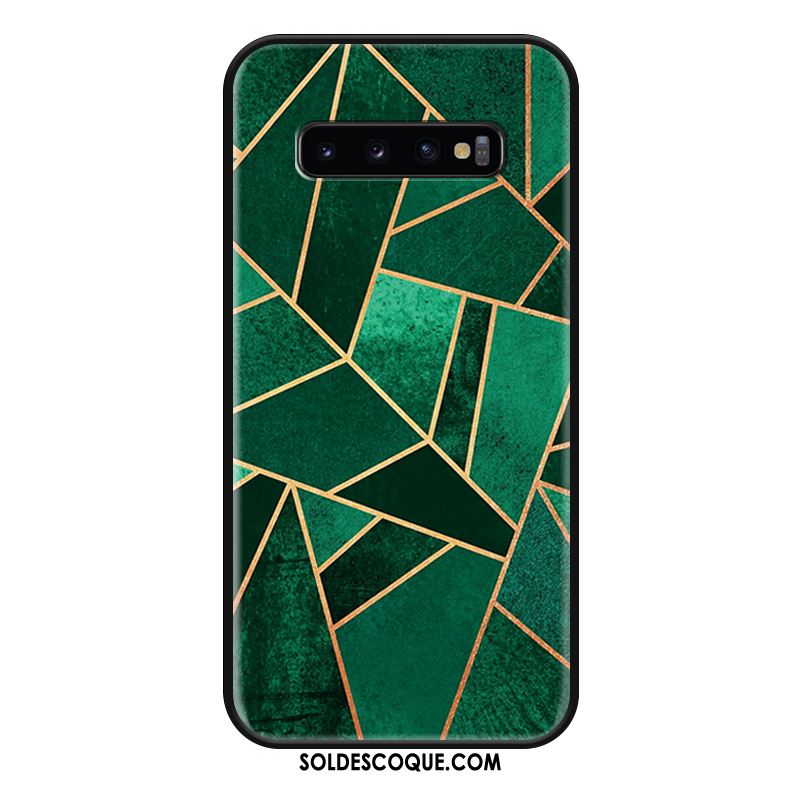 Coque Samsung Galaxy S10+ Personnalité Gaufrage Incassable Tendance Simple En Ligne