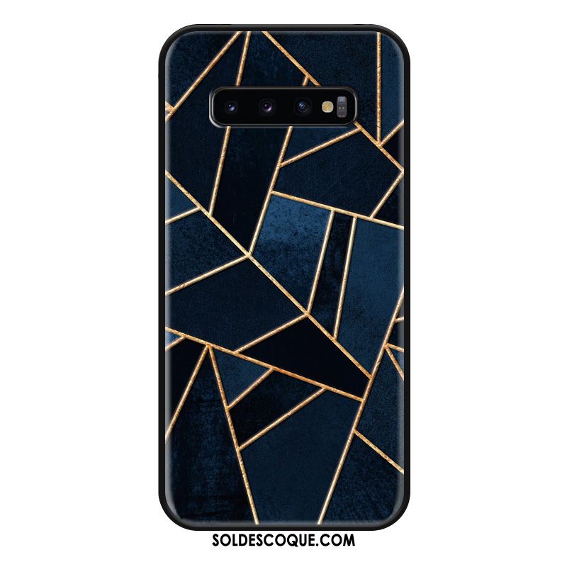 Coque Samsung Galaxy S10+ Personnalité Gaufrage Incassable Tendance Simple En Ligne