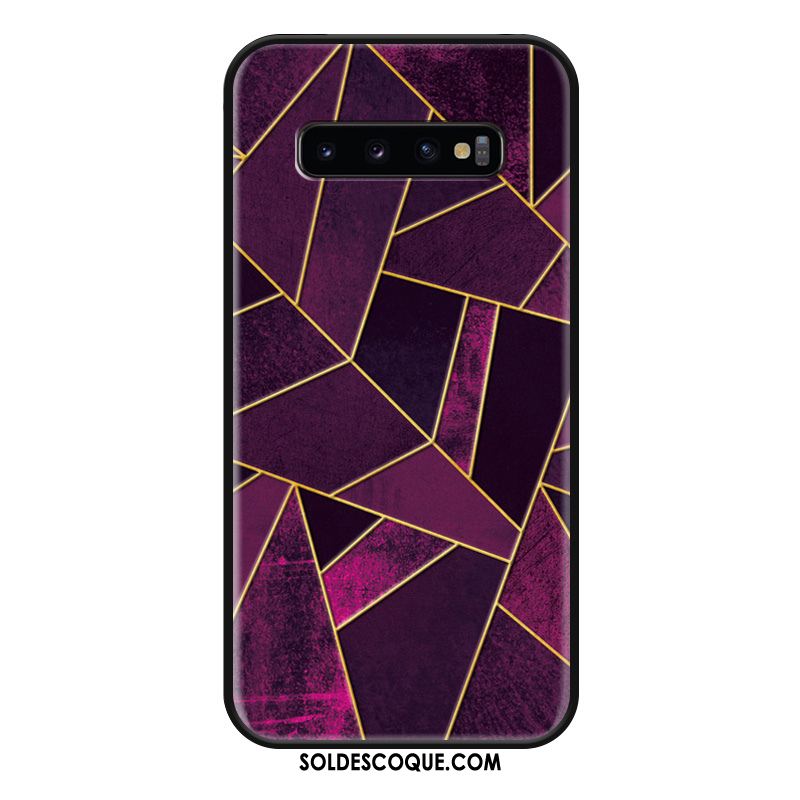 Coque Samsung Galaxy S10+ Personnalité Gaufrage Incassable Tendance Simple En Ligne