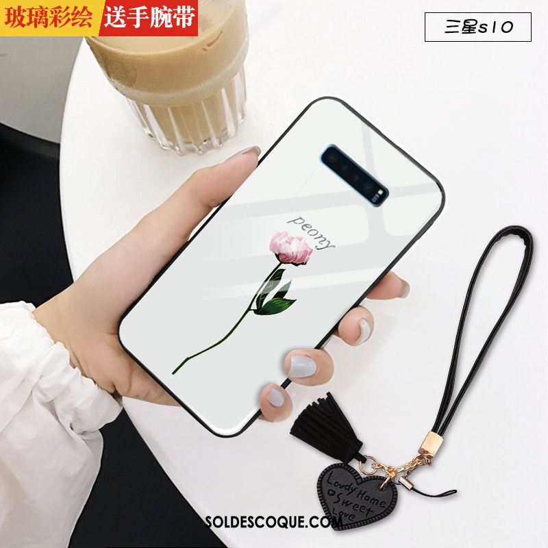 Coque Samsung Galaxy S10 Personnalité Incassable Vent Blanc Étui Pas Cher