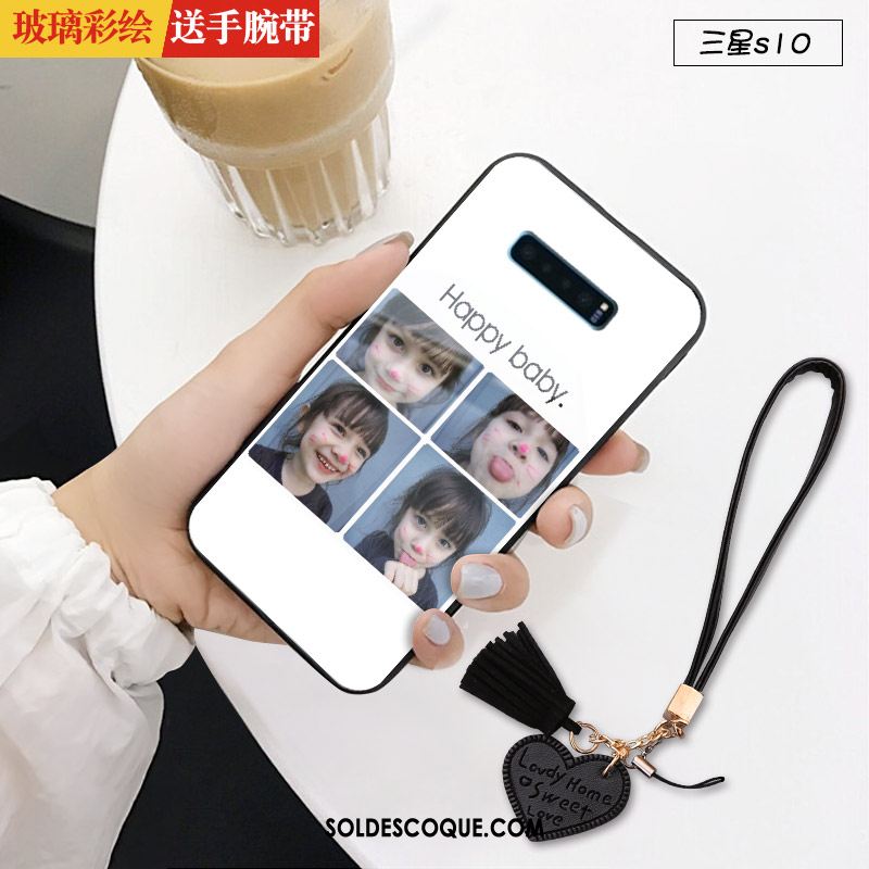 Coque Samsung Galaxy S10 Personnalité Incassable Vent Blanc Étui Pas Cher